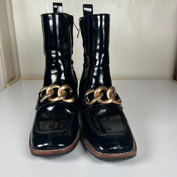 Steve Madden Loreen Fashion Pilgrim Chunky Boots Size 7.5 - Picture 4 of 13